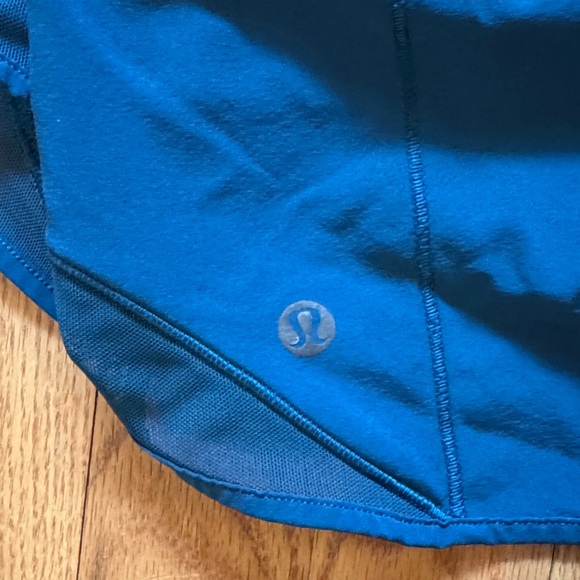 lululemon athletica Teal lined Athletic Shorts - Picture 2 of 6